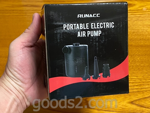 RUNACC 電動エアーポンプ外箱正面