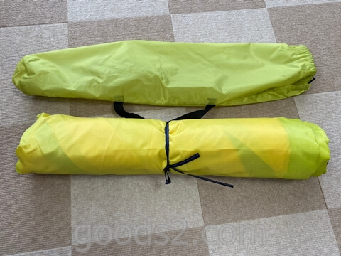 lovingsky格安軽量コンパクトテントを収納袋から出す