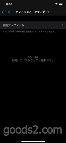 iPhone 12 ProのiOSは14.1