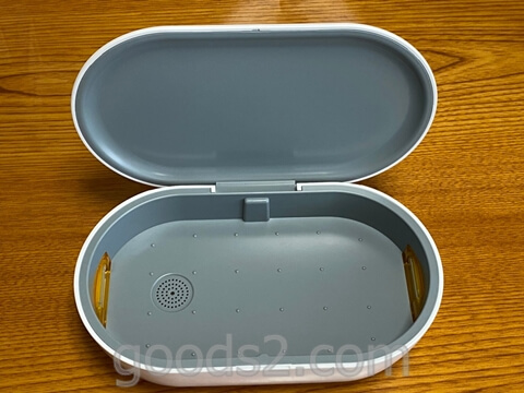 MATECH AirCase UV除菌ケースを開いたところ